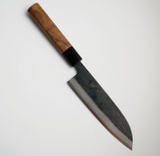 Yoshimune Hamono - Kurouchi Aogami Blue2 - Santoku 180mm