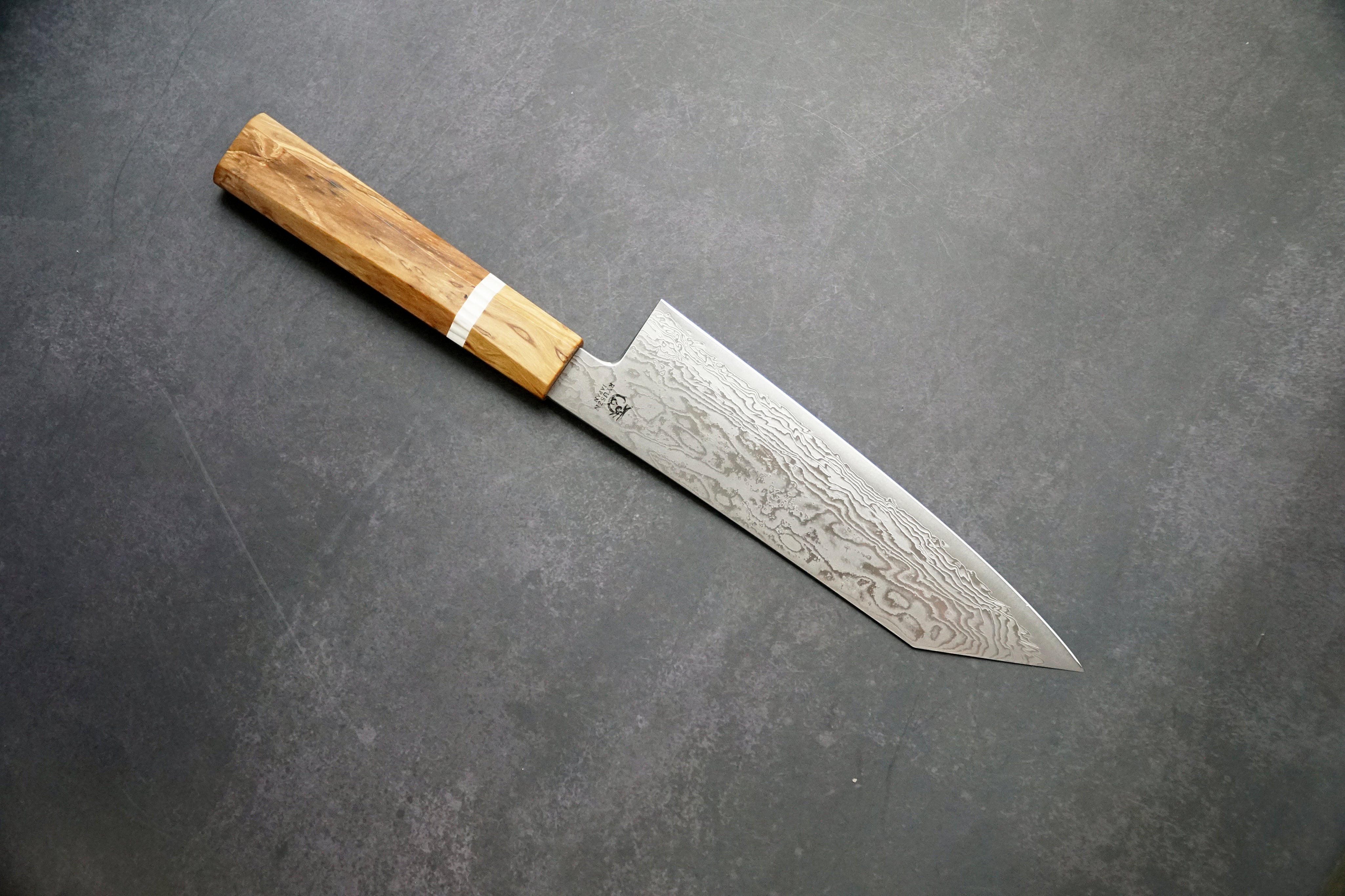 Ryusen - Fukakuryu Wa széria - ATS314 63 réteg damaszk - KIRITSUKE SANTOKU 170mm