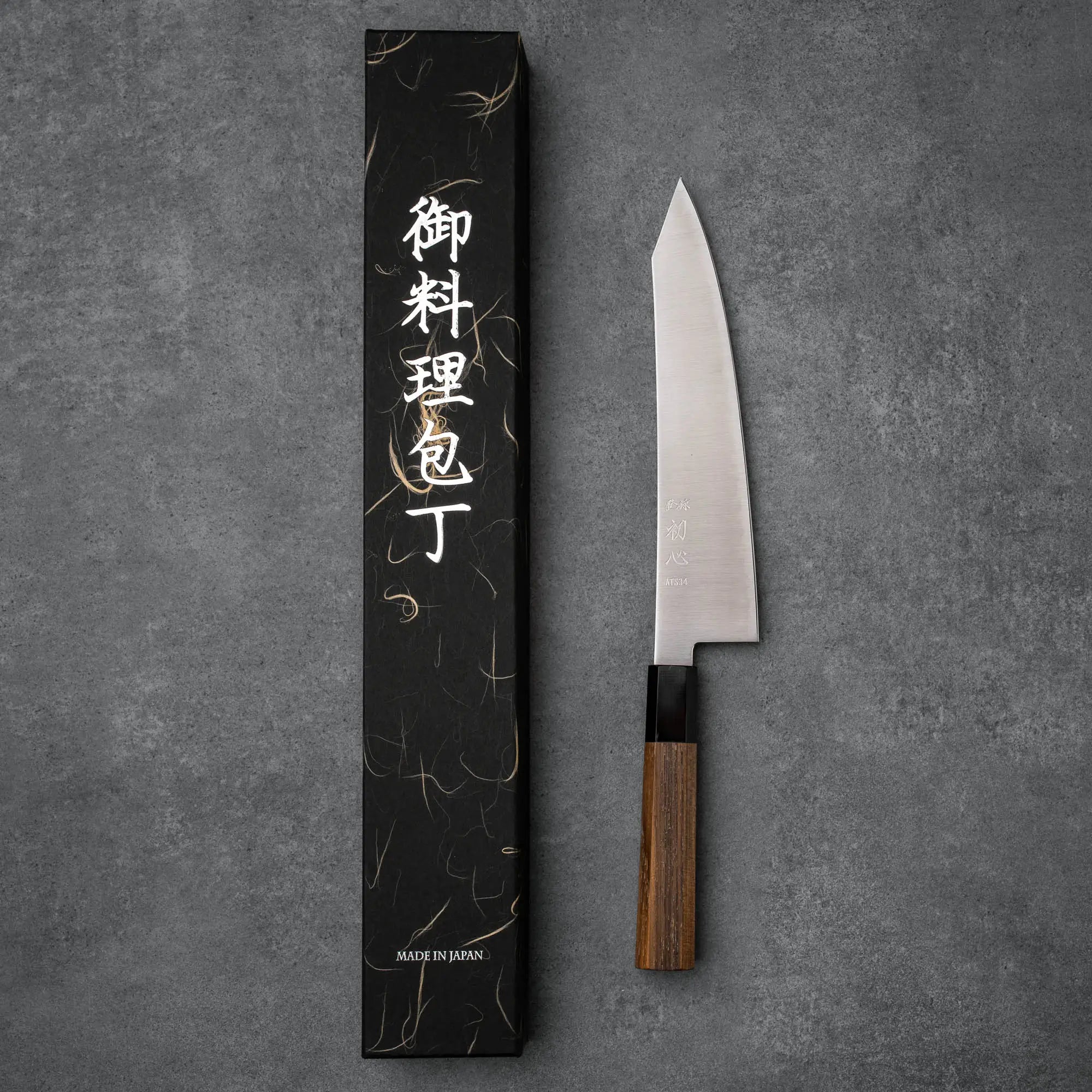 KIRITSUKE GYUTO - ATS-34 - 3 réteg - Teakfa - 210 mm