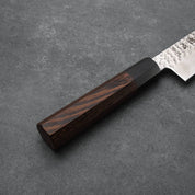 GYUTO - VG-10 - Damaszk - Ébenfa-vizibivalyszarv gallér- 210 mm