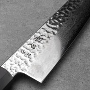 GYUTO - VG-10 - Damaszk - Ébenfa-vizibivalyszarv gallér- 210 mm