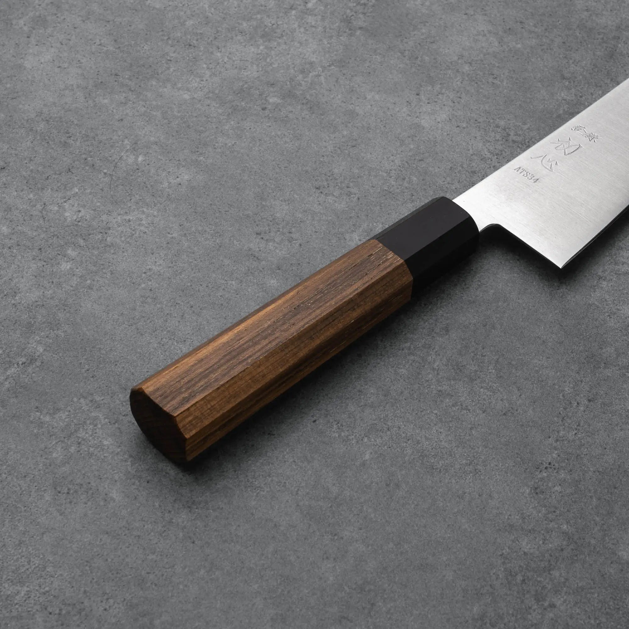KIRITSUKE GYUTO - ATS-34 - 3 réteg - Teakfa - 210 mm