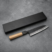 Kyohei Shindo SANTOKU - Aogami/Blue #2 - Magnólia+Bivalyszarv - 165 mm