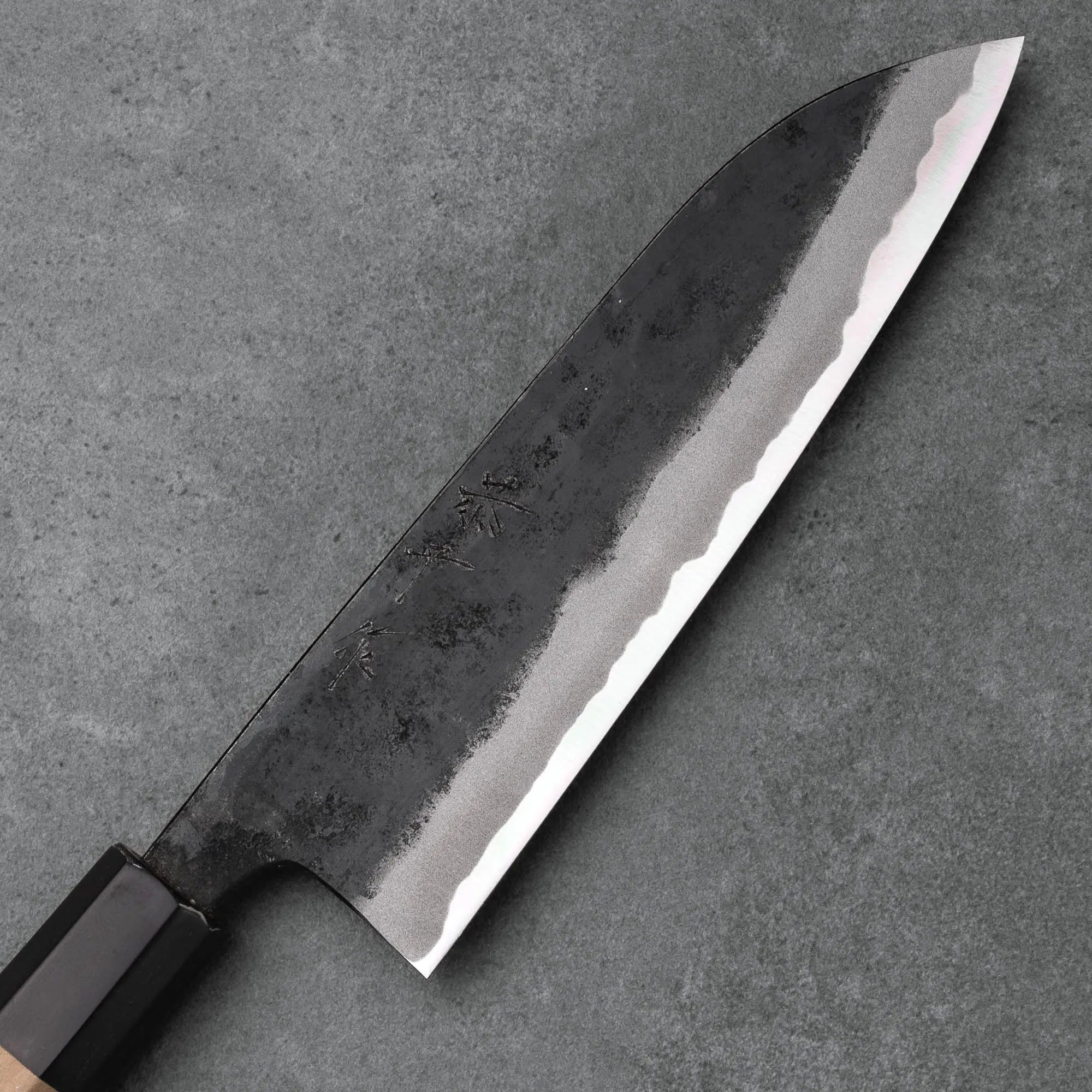 Kyohei Shindo SANTOKU - Aogami/Blue #2 - Magnólia+Bivalyszarv - 165 mm
