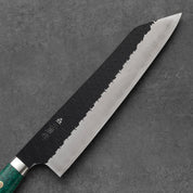 Nigara Kiritsuke Gyuto SG2 Kurouchi Tsuchime Türkiz 240mm