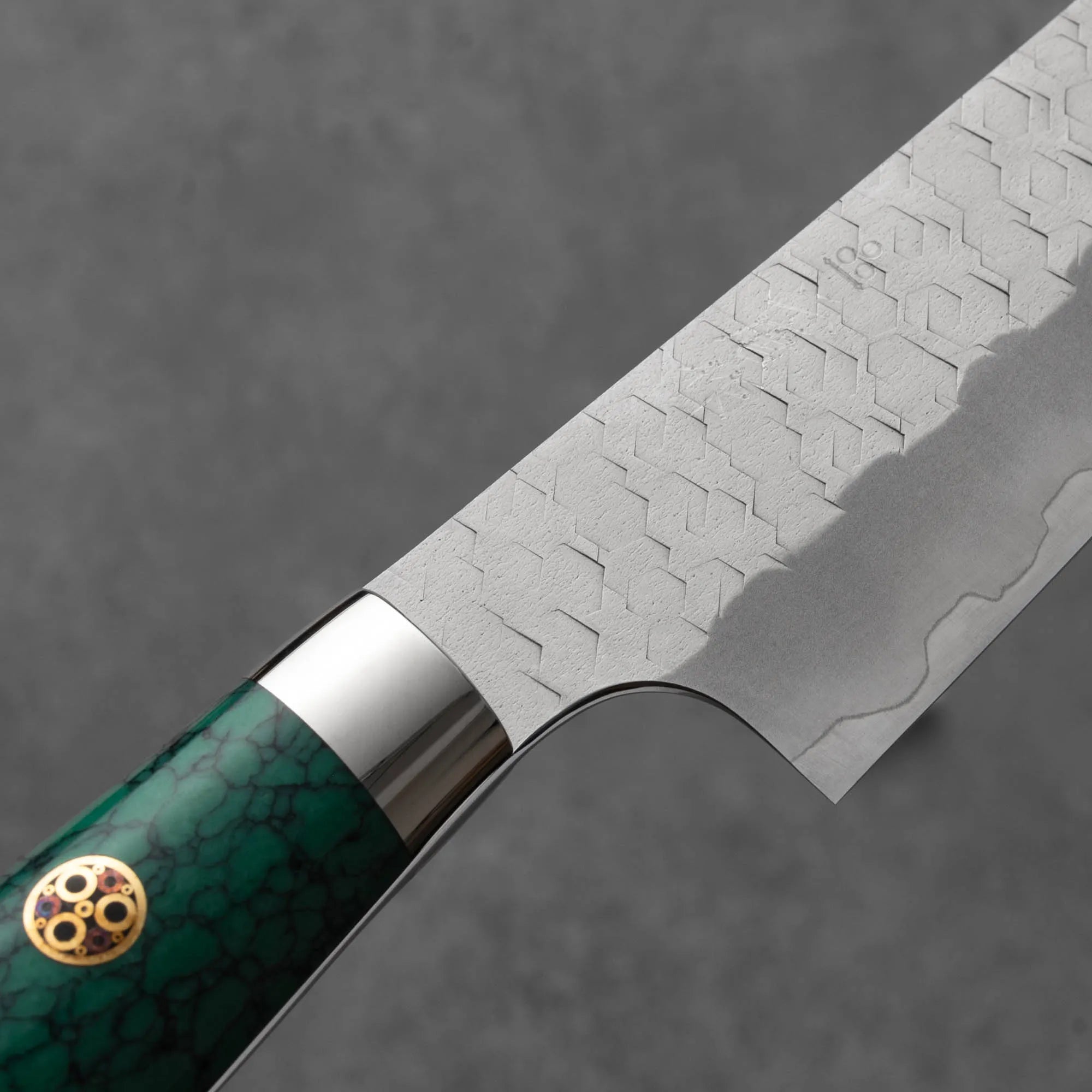 Nigara SG2 Migaki Tsuchime Kiritsuke Petty Turquoise 150 mm