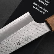 Santoku - Tsuchime - SG2 - 165mm Raktáron diófa markolattal.