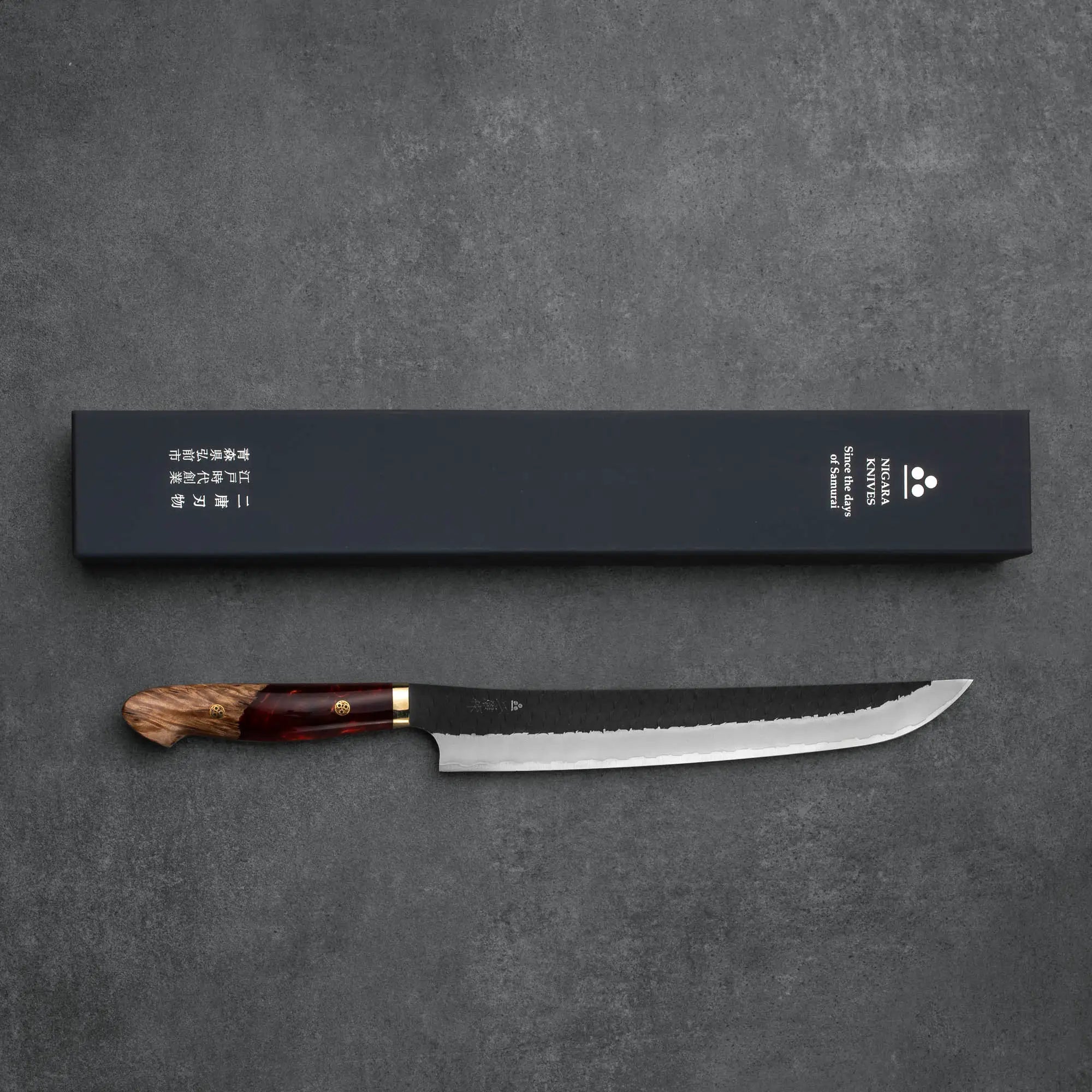 SUJIHIKI - R2/SG2 - Tsuchime Kurouchi - Polírozott Akril - 270mm