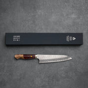 GYUTO - R2/SG2 - Matt Migaki Tsuchime - Polírozott Akril - 210 mm