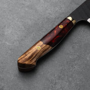 KIRITSUKE GYUTO - R2/SG2 - Tsuchime Kurouchi - Polírozott Akril - 240 mm