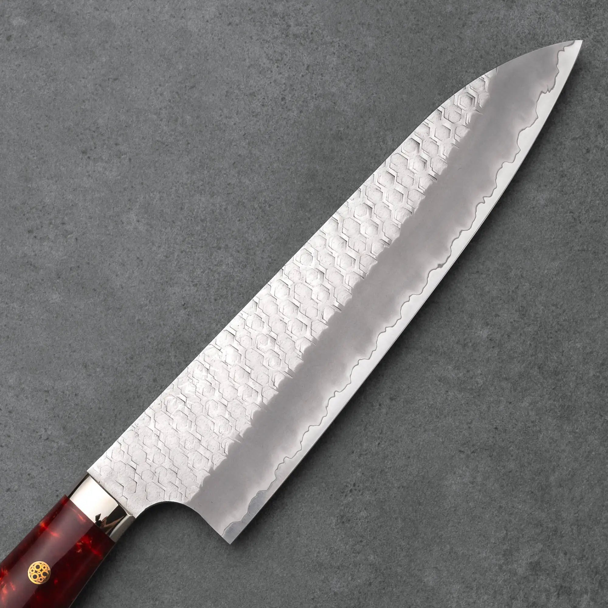 GYUTO - R2/SG2 - Matt Migaki Tsuchime - Polírozott Akril 2 - 210 mm