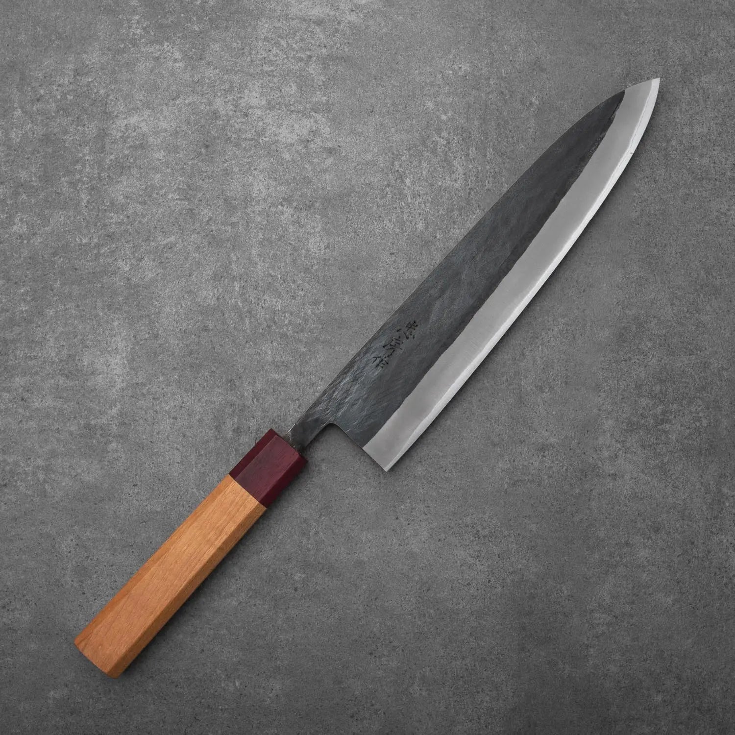 GYUTO - Kurouchi - Cseresznyefa - Blue 2 - 240mm