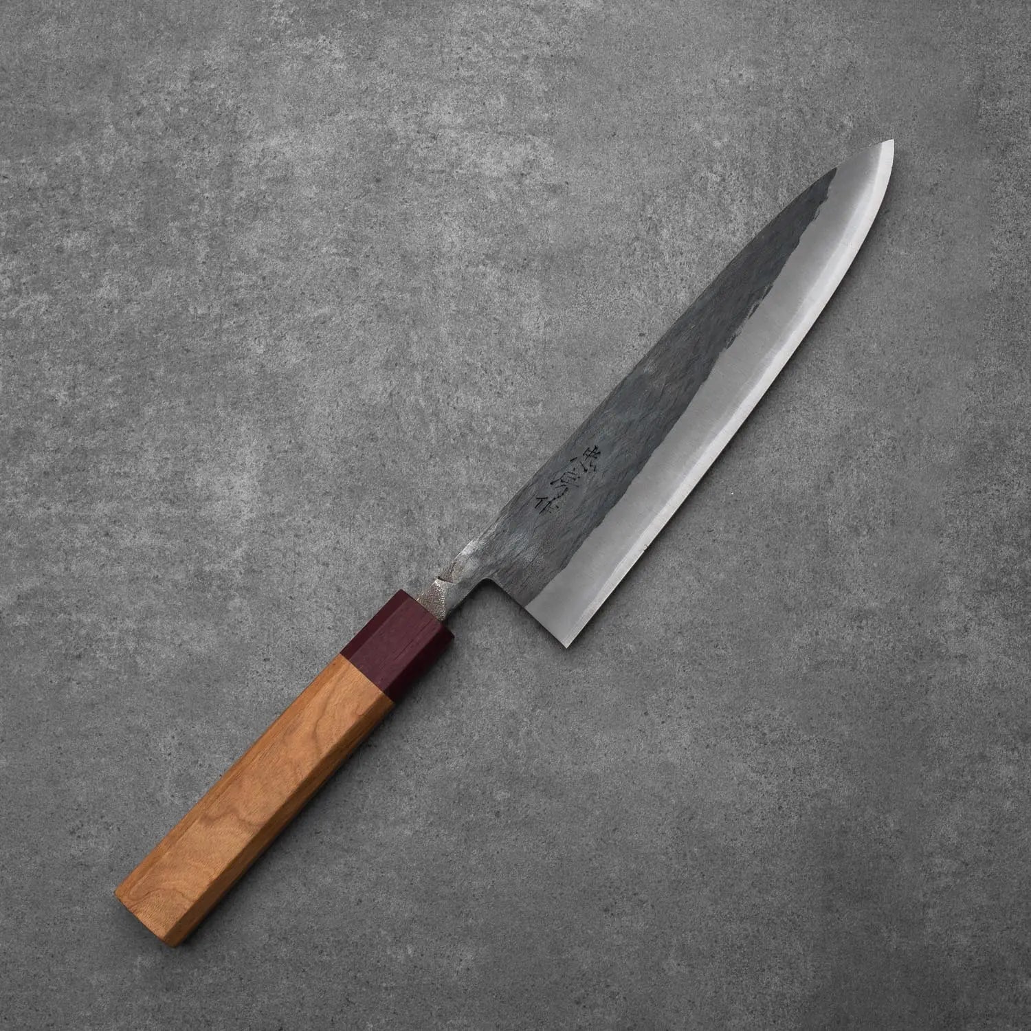 GYUTO - Kurouchi - Cseresznyefa - Blue 2 - 210mm
