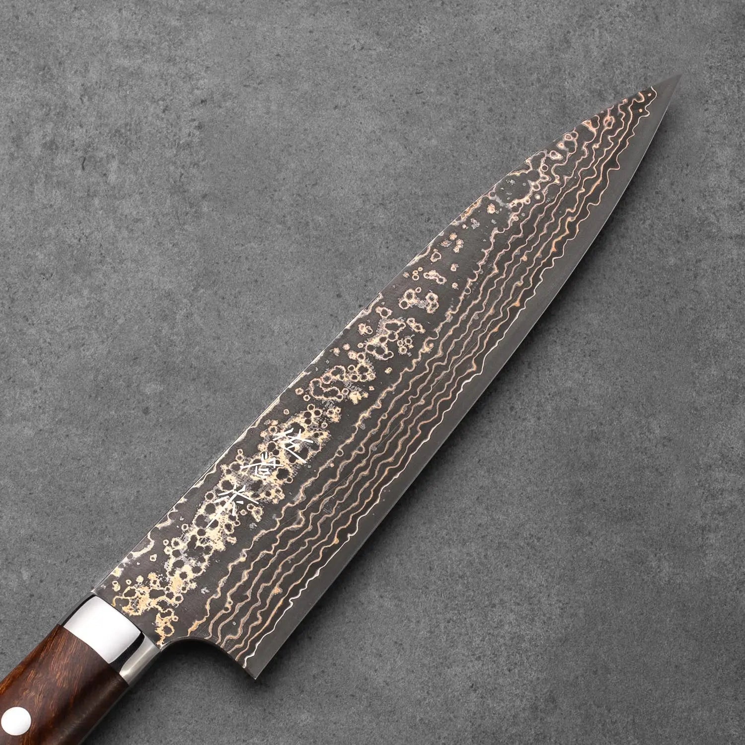 GYUTO - Szivárvány Damaszt - Vasfa - VG10 - 210mm