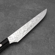 Takeshi Saji STEAK KÉS - Gyémánt Damaszk - Micarta /- SG2 - 130mm