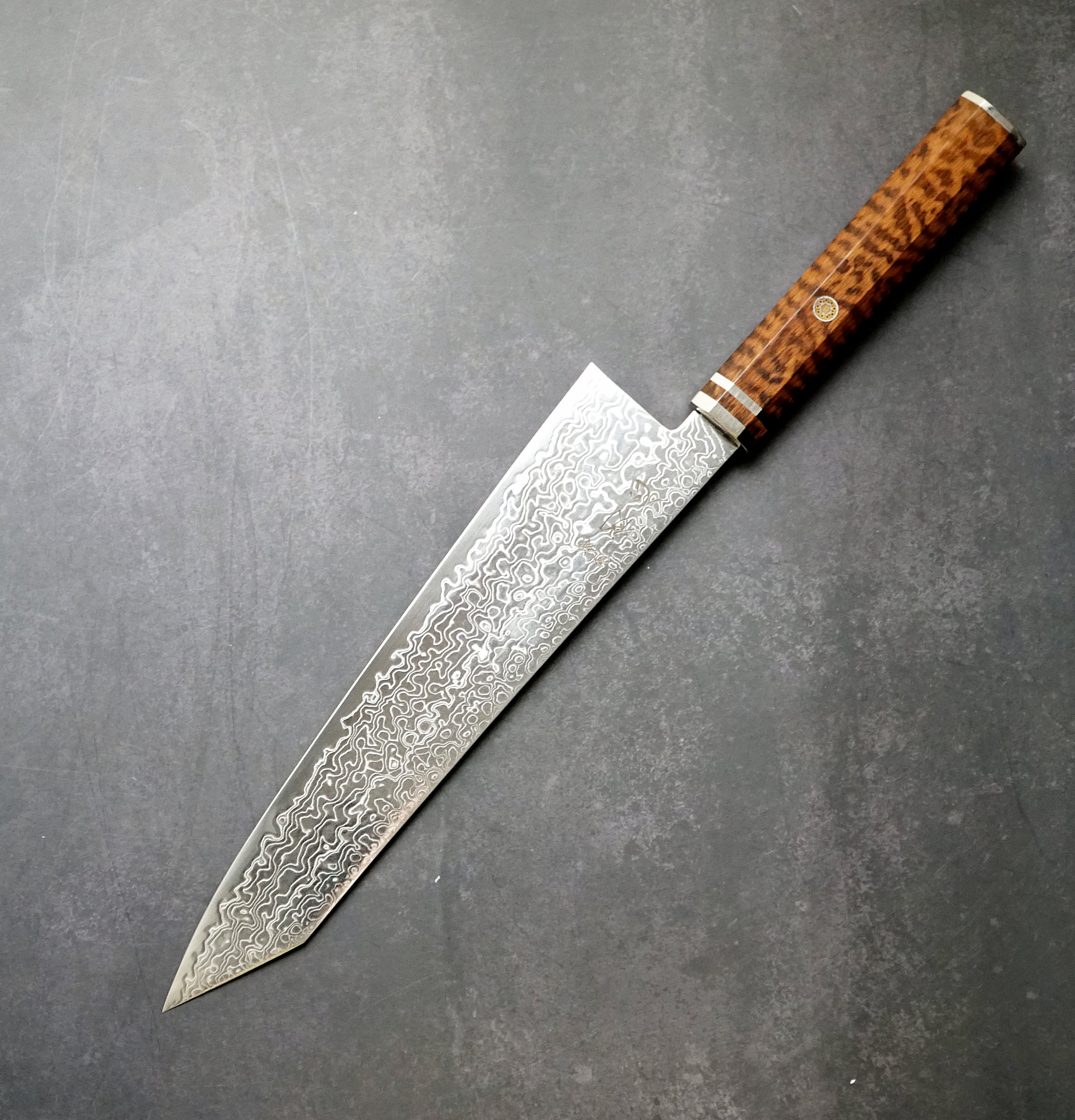 HATSUKOKORO - Ryuhyo Damaszk Migaki - SG2 - Kiritsuke Gyuto 240mm