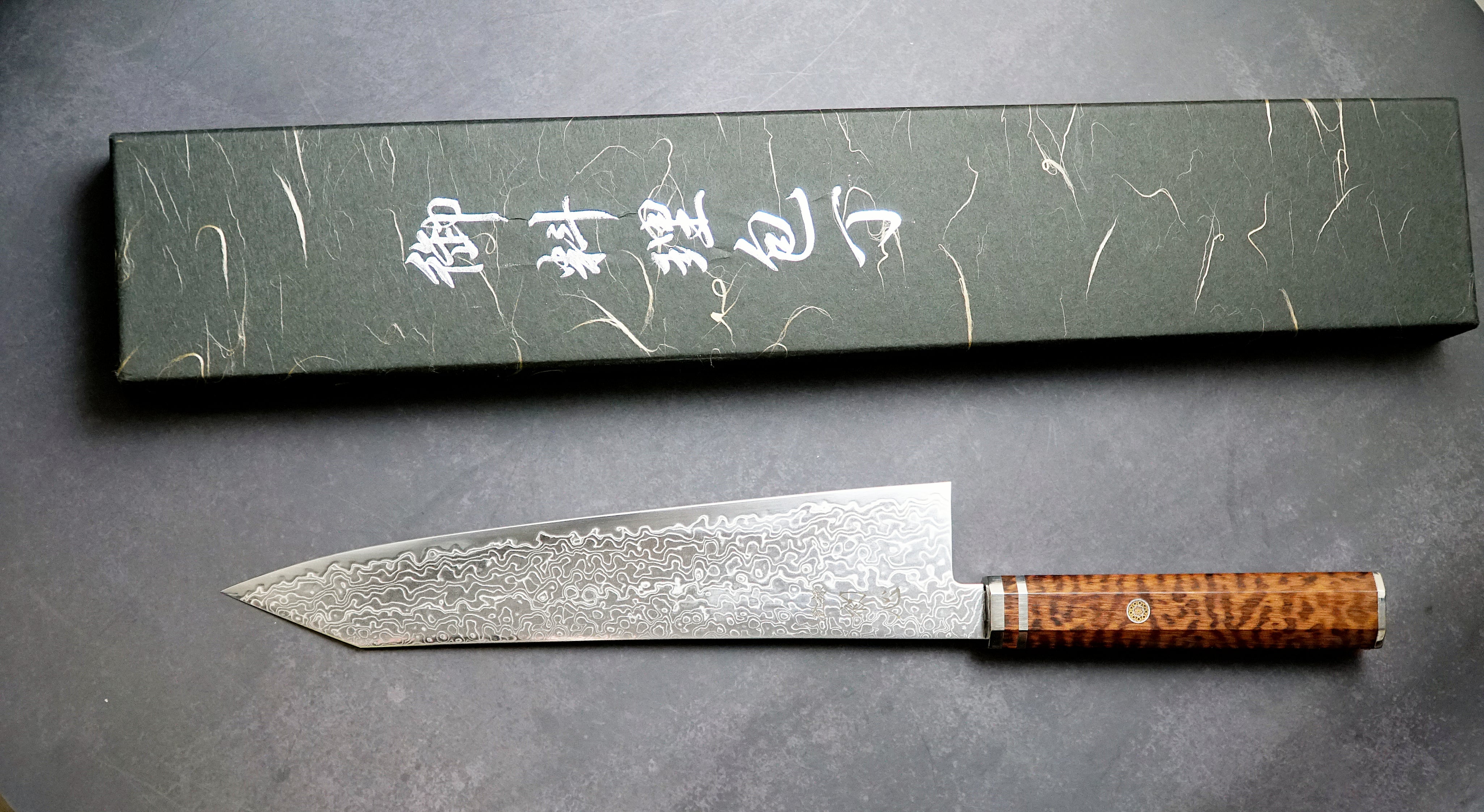 HATSUKOKORO - Ryuhyo Damaszk Migaki - SG2 - Kiritsuke Gyuto 240mm