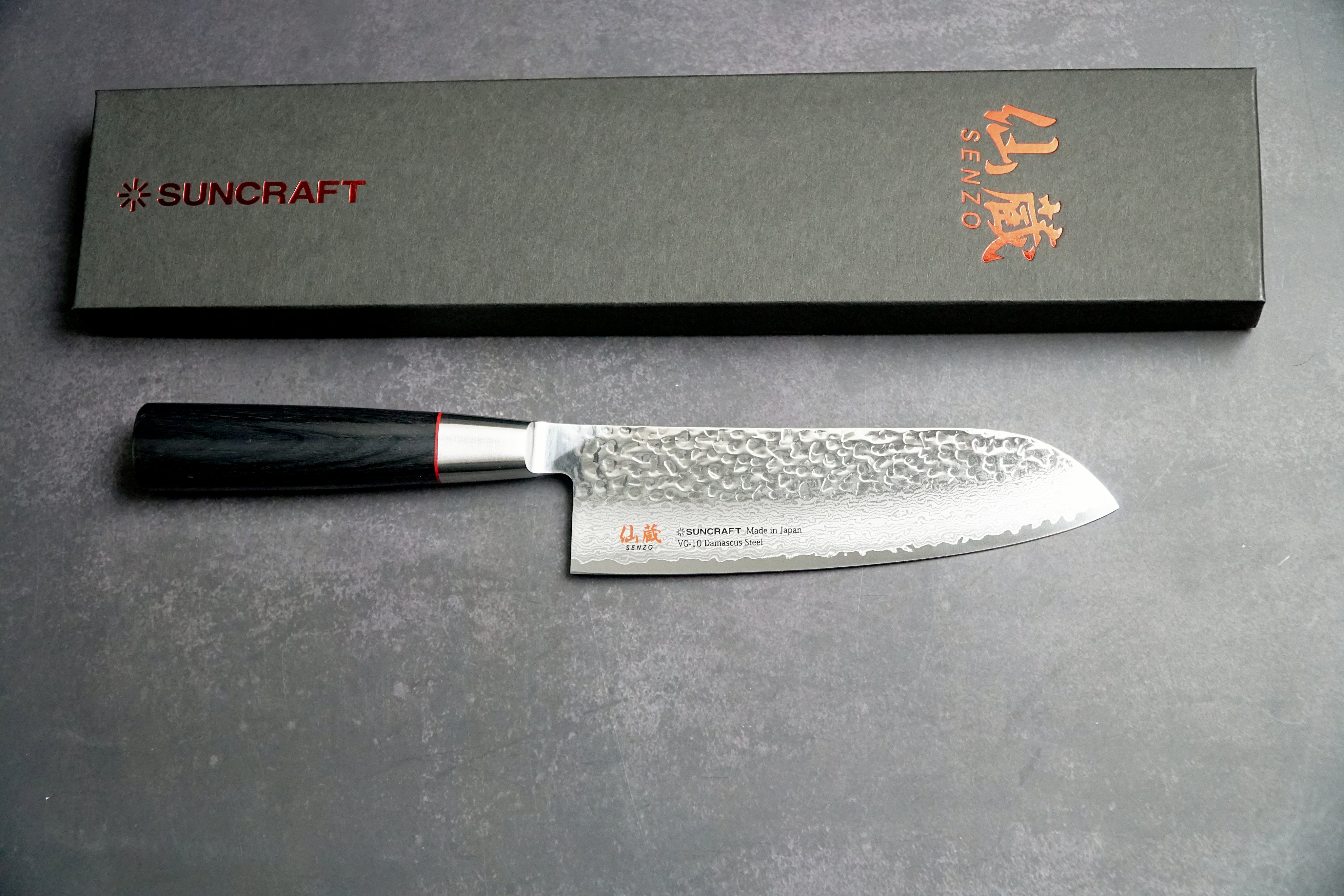 Suncraft SENZO Classic - VG10 Damaszkusz - Santoku 165mm