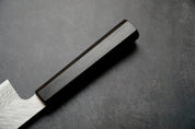 Nigara Hamono - VG10 Damascus Migaki Tsuchime - NAKIRI 165mm