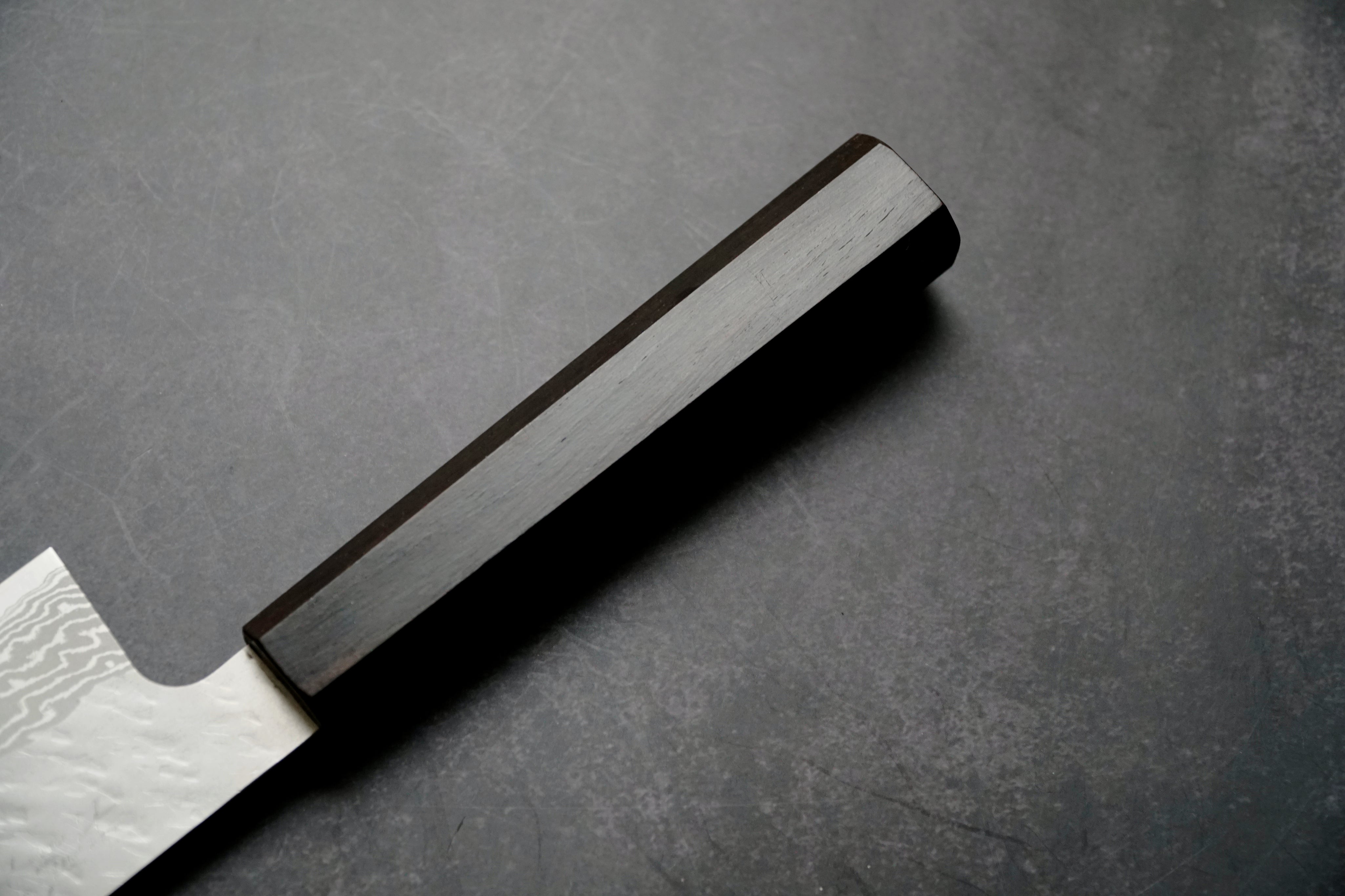 Nigara Hamono - VG10 Damascus Migaki Tsuchime - NAKIRI 165mm