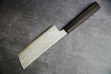 Nigara Hamono - VG10 Damascus Migaki Tsuchime - NAKIRI 165mm