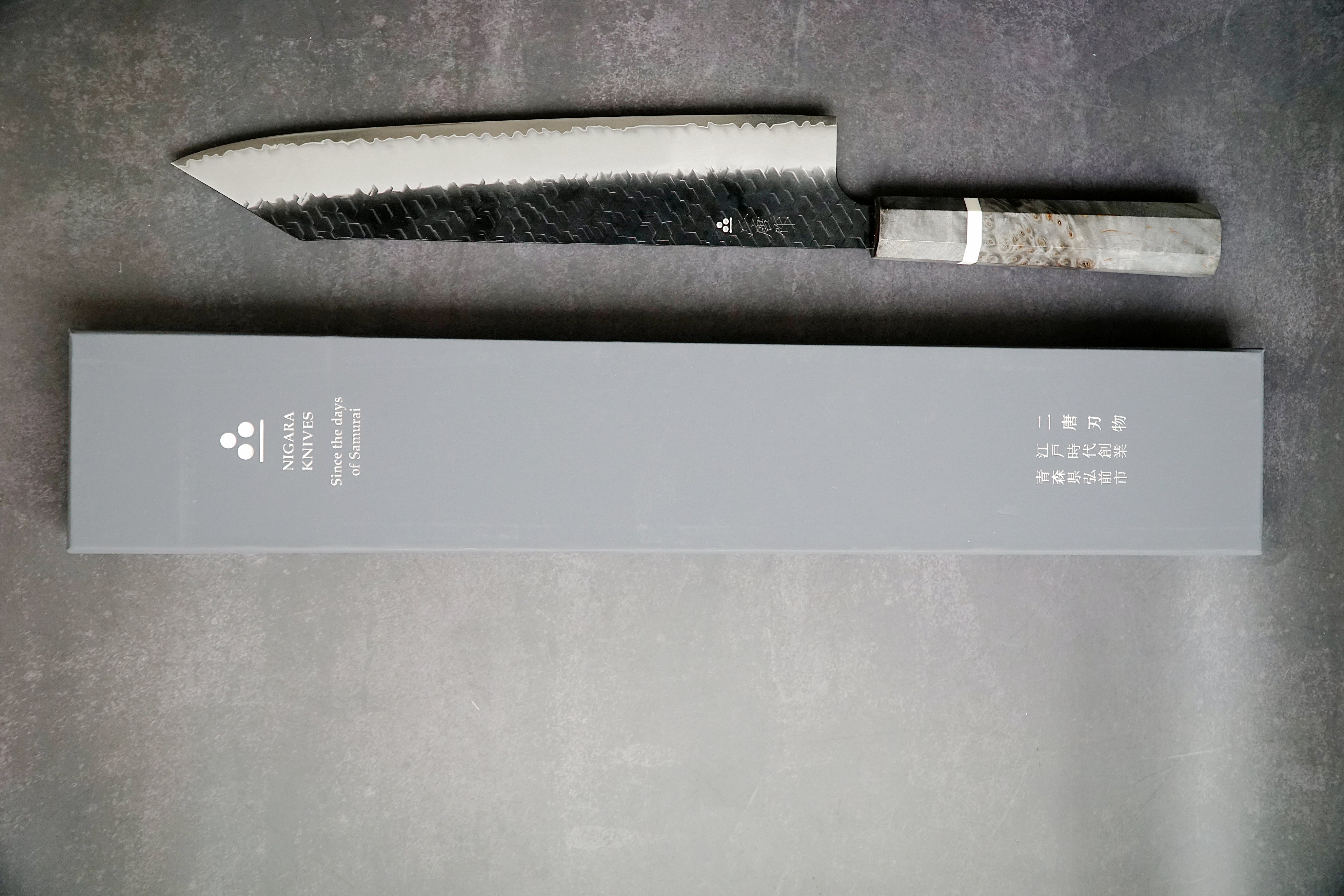 Nigara Hamono - SG2 Kurouchi Tsuchime - KIRITSUKE GYUTO 270mm