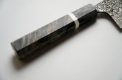 Takeshi Saji - R2 Damascus Black Finished - SANTOKU