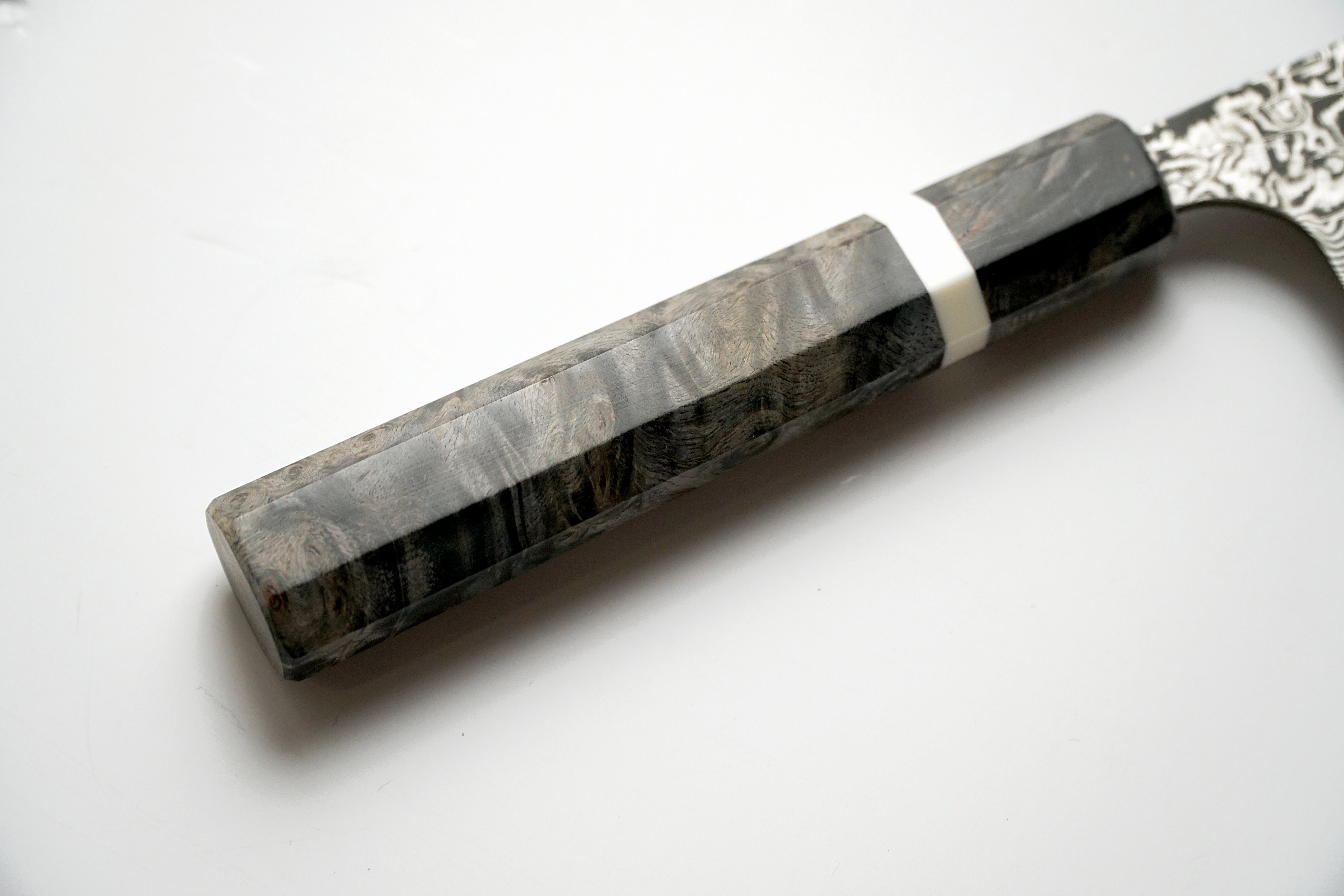 Takeshi Saji - R2 Damascus Black Finished - NAKIRI