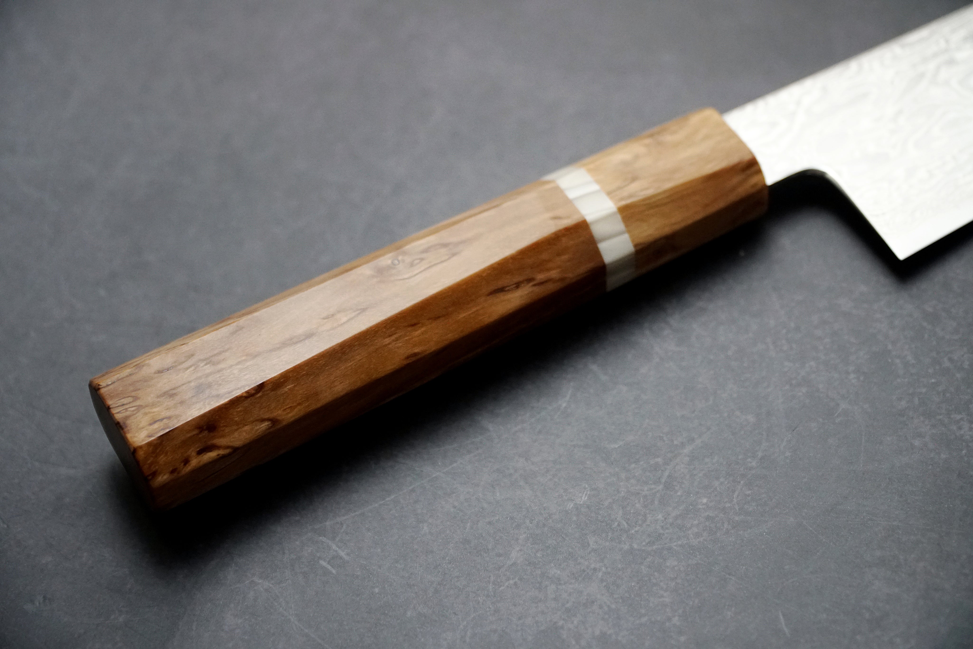 Ryusen - Fukakuryu Wa széria - ATS314 63 réteg damaszk - KIRITSUKE SANTOKU 170mm