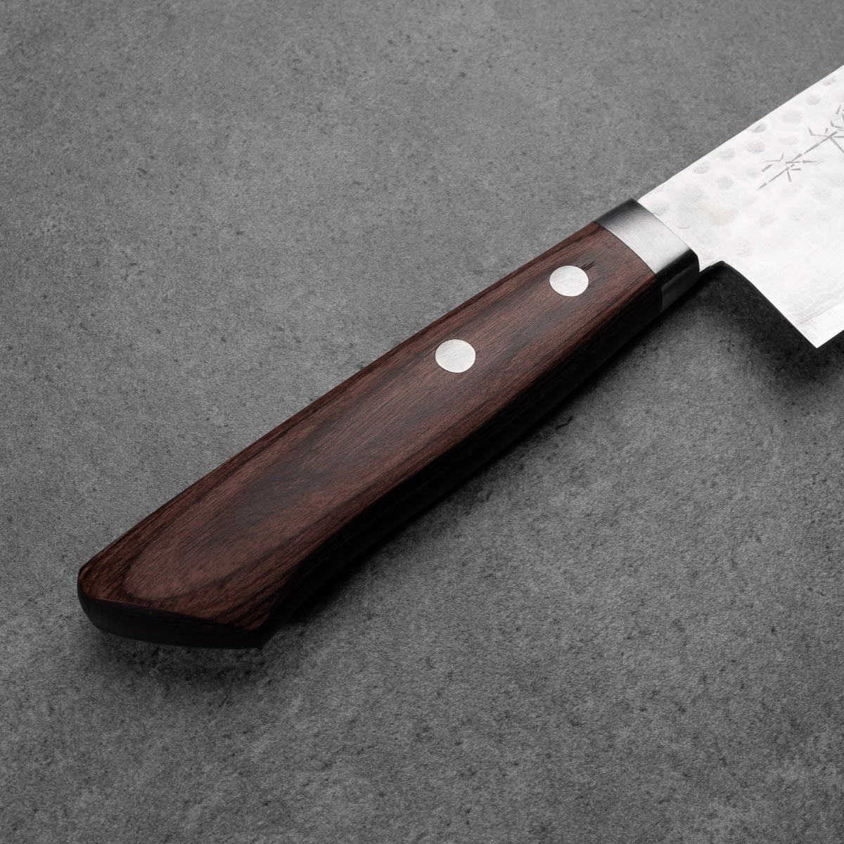 NAKIRI - Damaszk - Kalapált BARNA  markolattal - VG-10 - 165mm