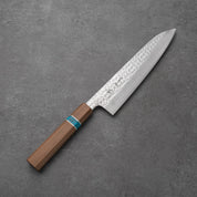 GYUTO - Senko Sorozat - Diófa Türkiz Betéttel - R2/SPG2 - 210mm