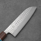 SANTOKU - Senko Sorozat - Padukfa Türkiz Betéttel - R2/SPG2 - 170mm