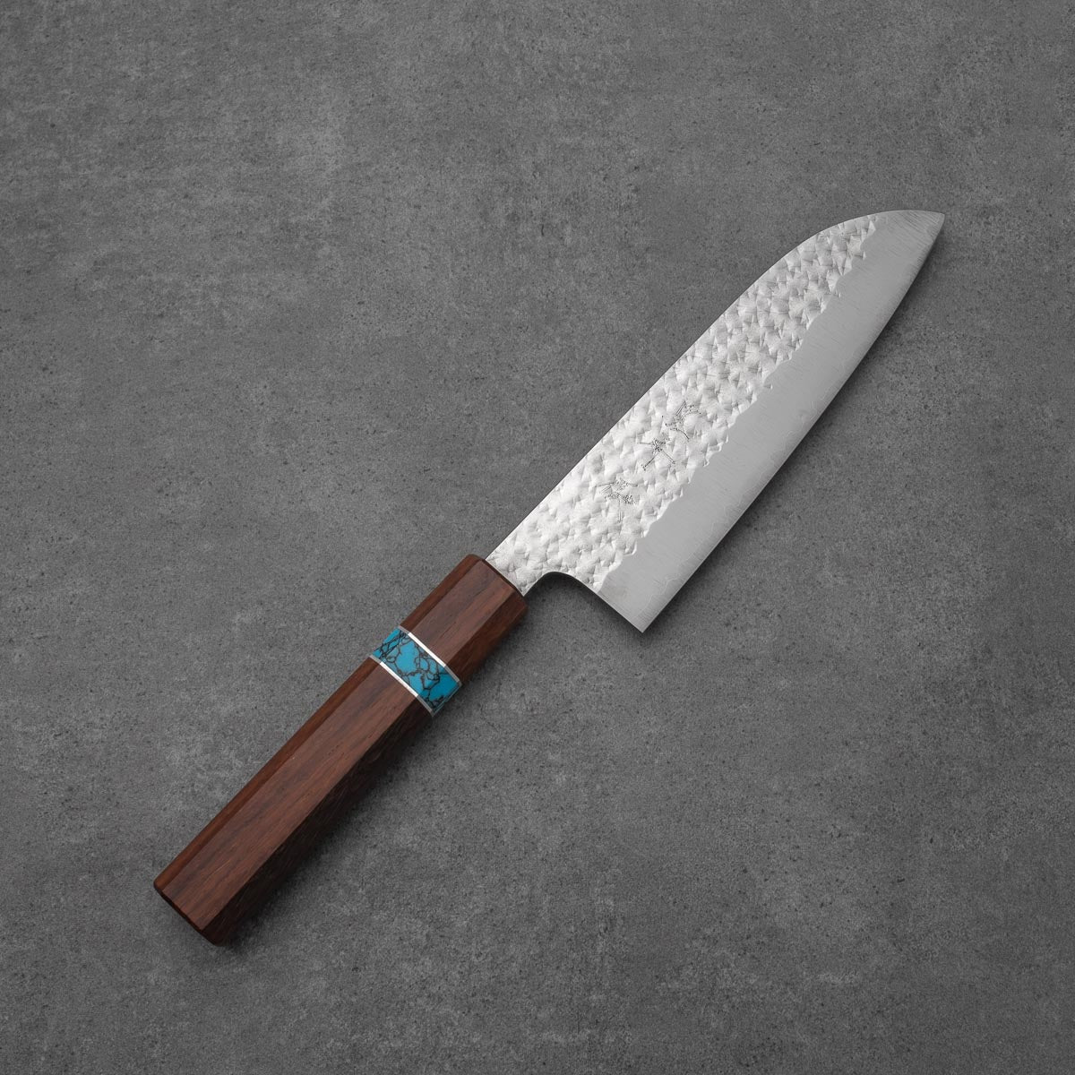 SANTOKU - Senko Sorozat - Padukfa Türkiz Betéttel - R2/SPG2 - 170mm