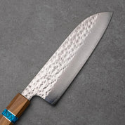 SANTOKU - Senko Sorozat - Olajfa Türkiz Betéttel - R2/SPG2 - 170mm