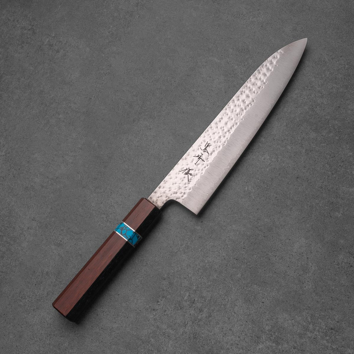 GYUTO - Senko Sorozat - Padukfa Türkiz Betéttel - R2/SG2 - 210mm