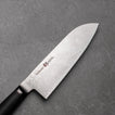 Shizu Hamono SANTOKU - Miyako Sorozat - Damaszk - Laminált fa - AUS8 - 165/180mm
