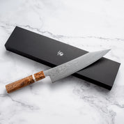 Ryusen - Fukakuryu Wa széria - ATS314 63 réteg damaszk - KIRITSUKE GYUTO - 210mm