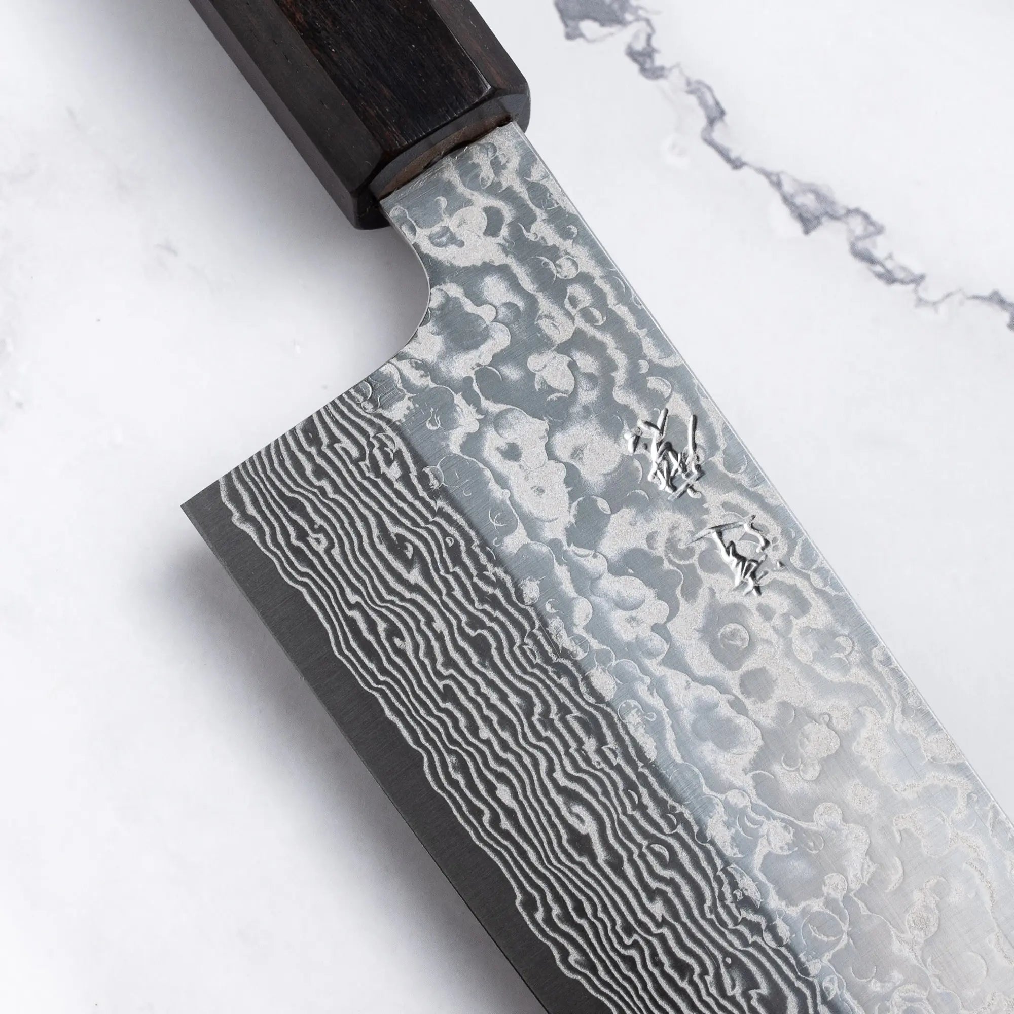 Daruma Hamono - SGStrix - Damascus - SANTOKU Japán szakácskés - 165 mm
