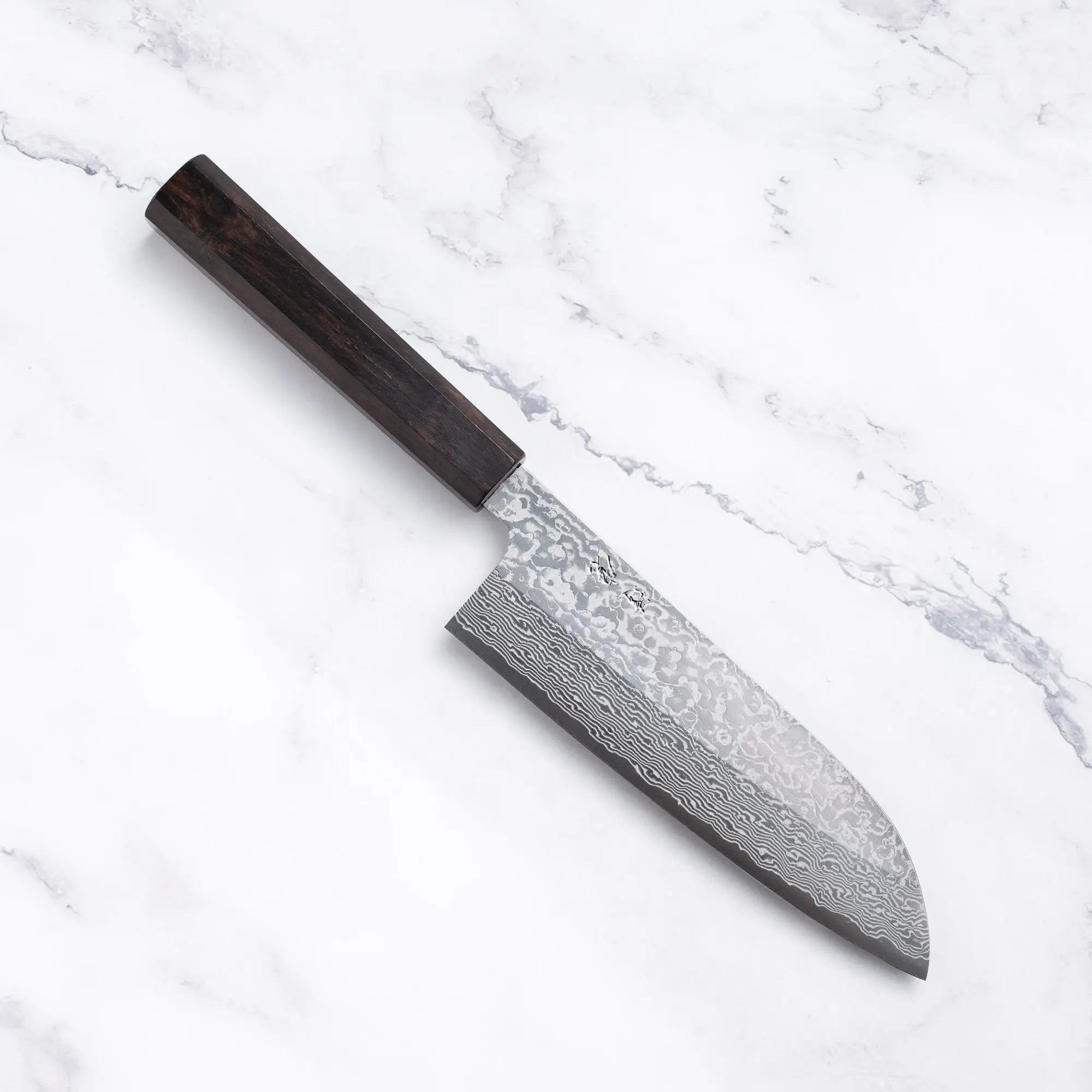 Daruma Hamono - SGStrix - Damascus - SANTOKU Japán szakácskés - 165 mm