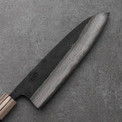 SANTOKU - Kumokage Sorozat - Damaszk - Wenge és Teakfa markolattal - Aogami Blue #2 - 180mm