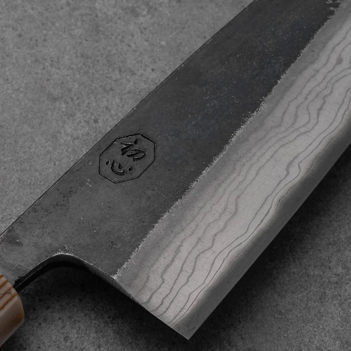 SANTOKU - Kumokage Sorozat - Damaszk - Wenge és Teakfa markolattal - Aogami Blue #2 - 180mm