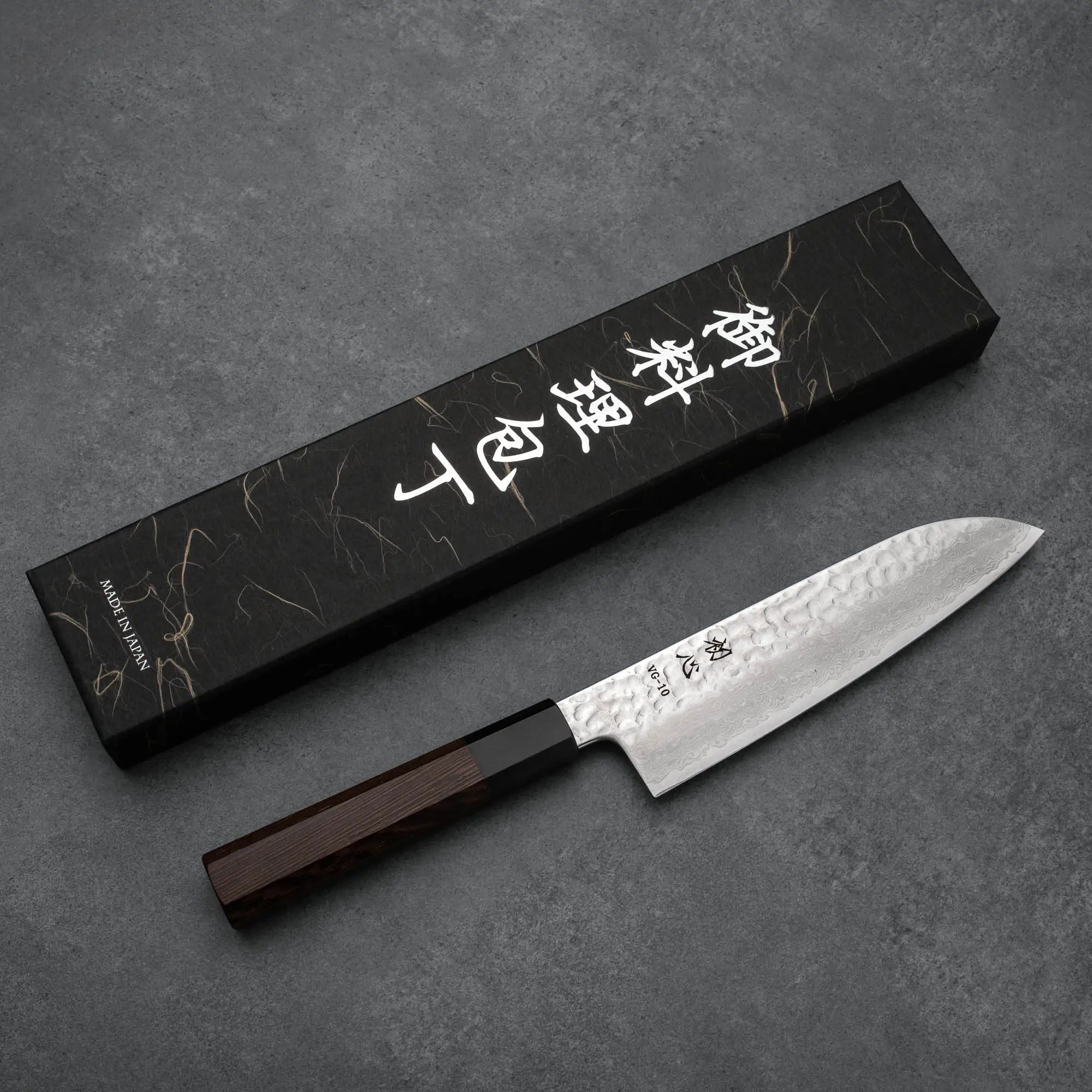SANTOKU - VG-10 - Damaszk - Wenge - 180 mm