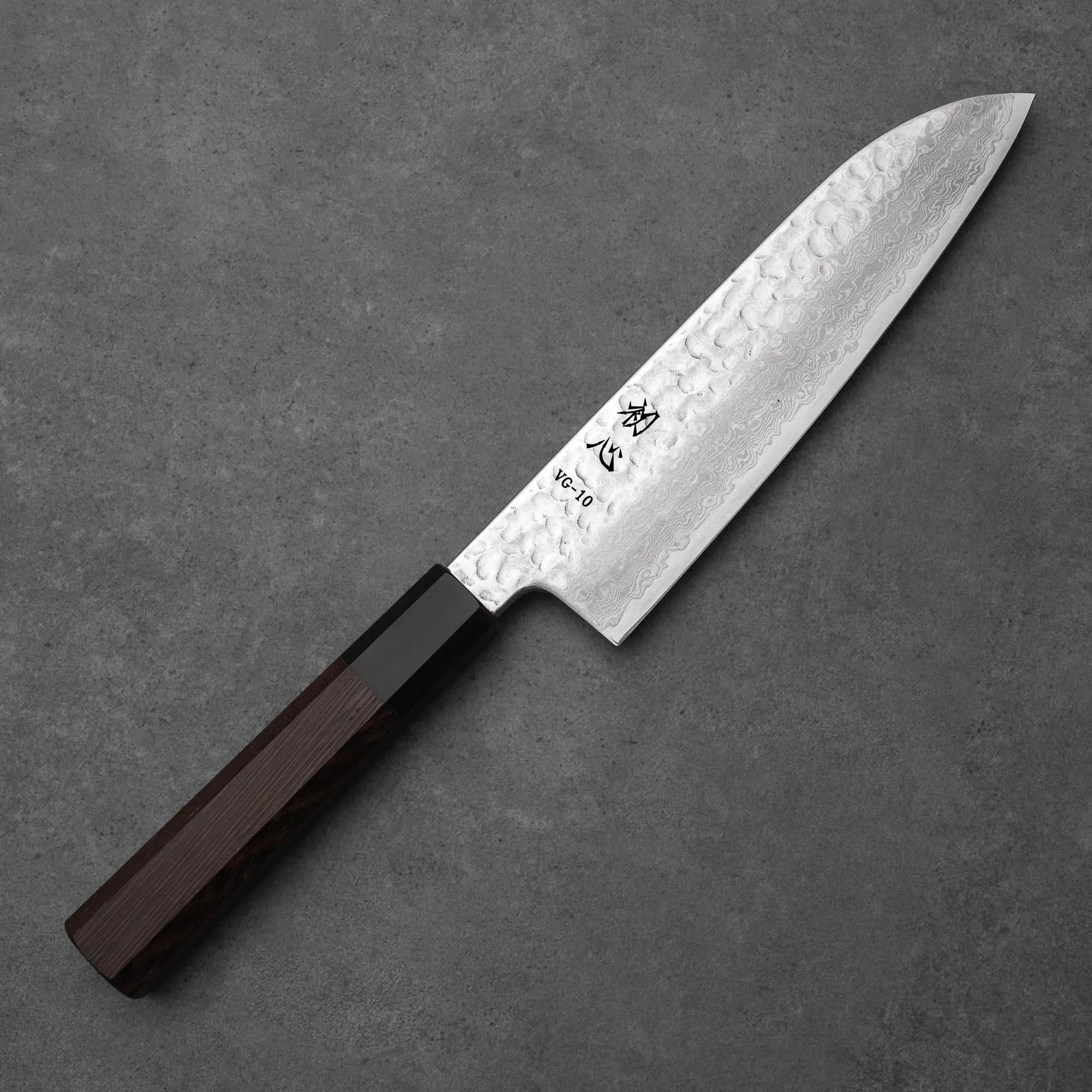 SANTOKU - VG-10 - Damaszk - Wenge - 180 mm
