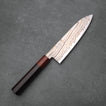 SANTOKU - Blue #2 - Hayabusa Rainbow Damascus - Wenge - 180 mm
