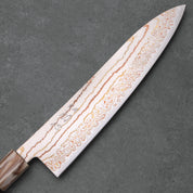 GYUTO - Blue #2 - Hayabusa Rainbow Damascus - Wenge - 210 mm