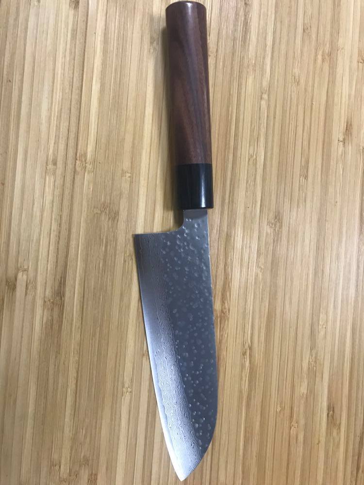 SANTOKU - STYLK-102 Sorozat - Damaszk - Szilvafa - VG10 - 165 mm