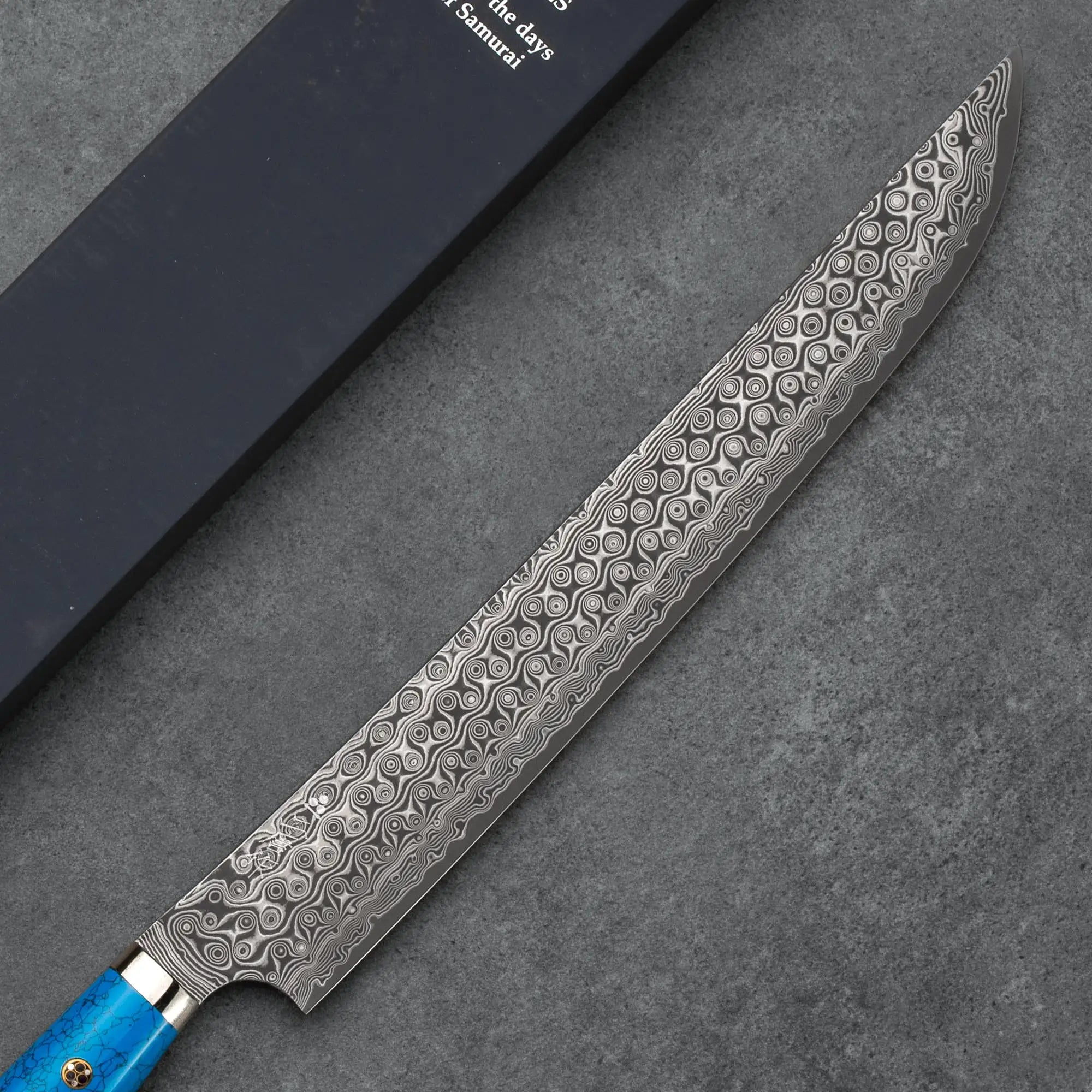 SUJIHIKI - R2/SG2 - "Anmon" sorozat - Polírozott Kék Türkiz - 300 mm