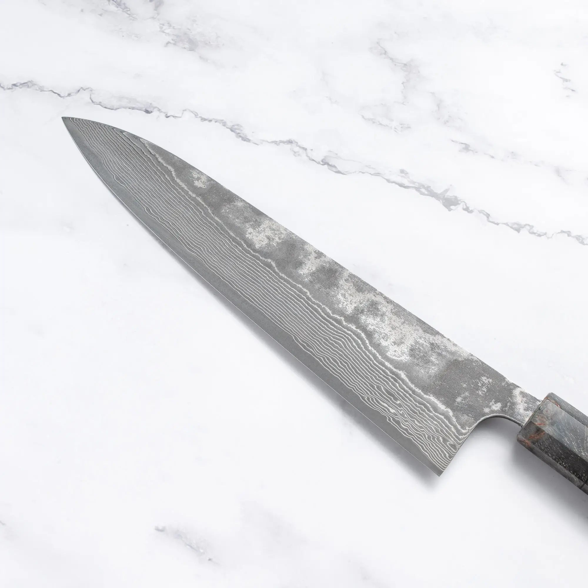 Takeshi Saji - VG10 - Damascus Black Finish - GYUTO - 240 mm