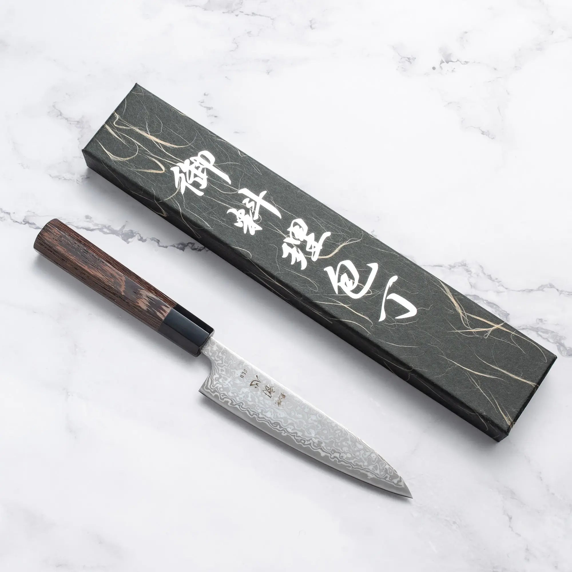 HATSUKOKORO - Hikari Damascus Kurozume - SLD - PETTY - 130 mm