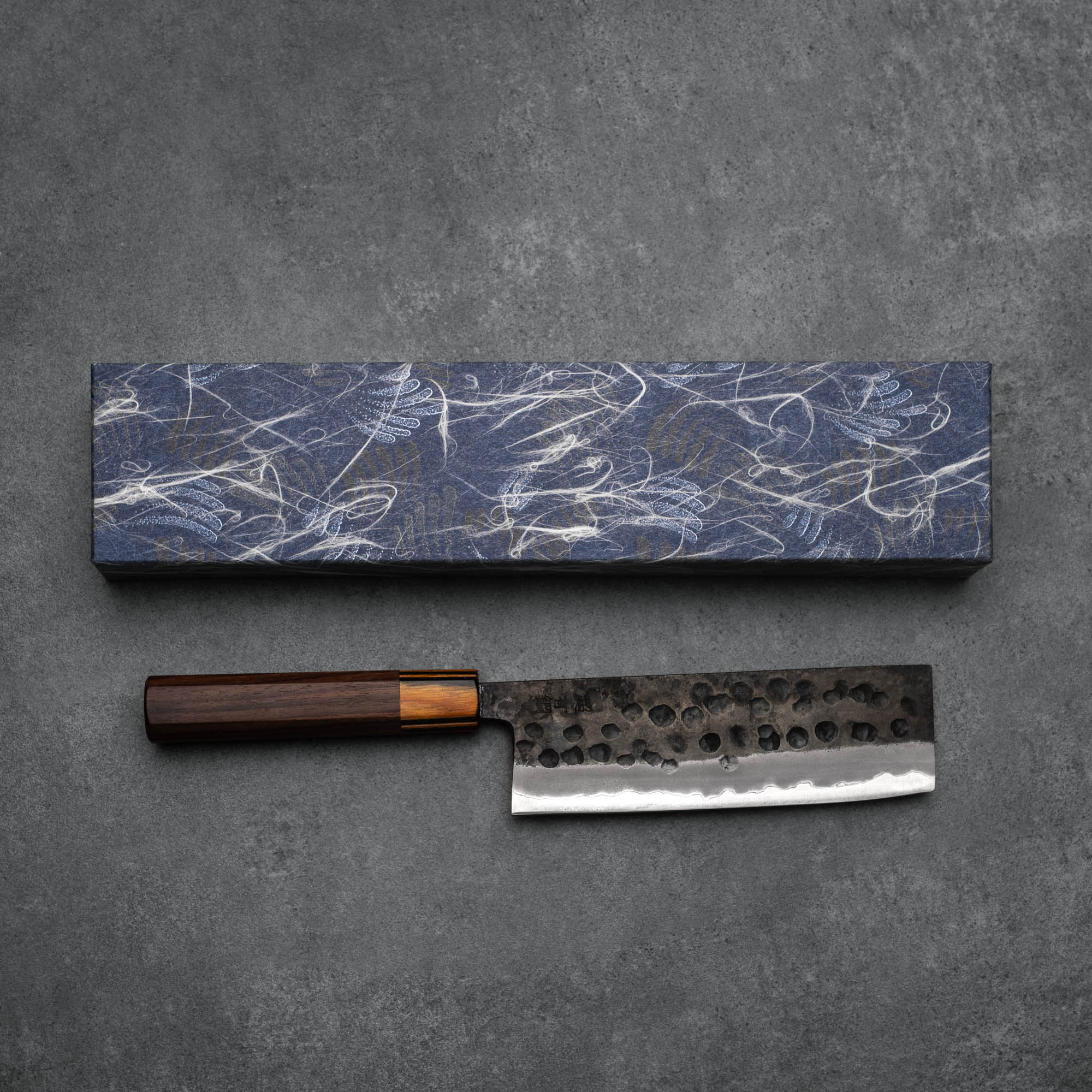 NAKIRI - Aogami/Blue #2 - Kalapált - Dió - 165 mm